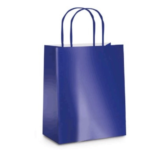 SACOLA LAM AZUL METALIZADO BRILHO P 21,5x15 1UN