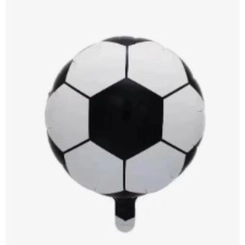 BALÃO METALIZADO BOLA FUTEBOL - 45CM / 18POL