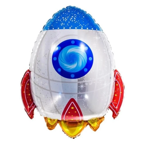 BALÃO METALIZADO FOGUETE - 67CM / 55POL