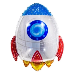 BALÃO METALIZADO FOGUETE - 67CM / 55POL