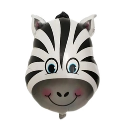 BALÃO METALIZADO ZEBRA - 52CM / 44POL