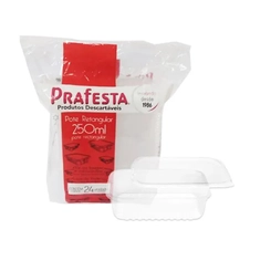 POTE RETANGULAR 250ML C/24