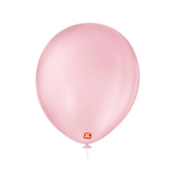 BALAO 16 LISO REDONDO ROSA BABY - 10UN