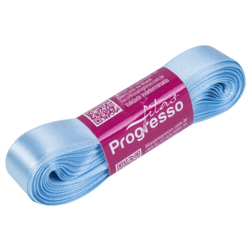 FITA PROGRESSO 15MM X 10M LISO AZUL BEBE