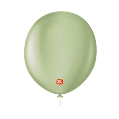 BALAO 16 LISO REDONDO VERDE EUCALIPTO - 10UN