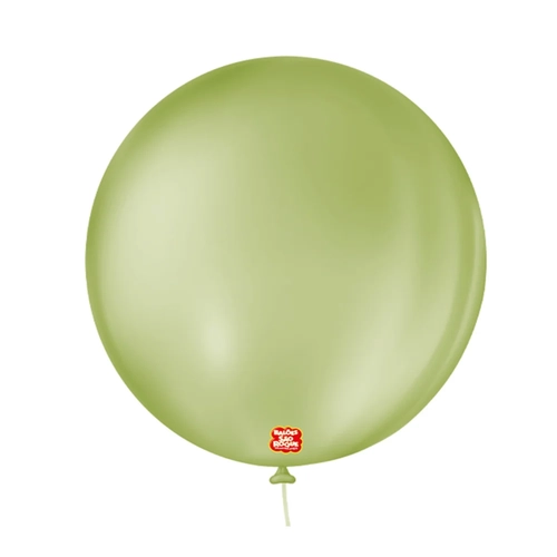 BALAO 9 LISO REDONDO VERDE EUCALIPTO - 50UN