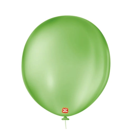 BALAO 16 LISO REDONDO VERDE MAÇA - 10UN