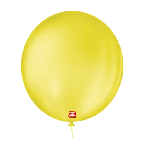 BALAO 9 LISO REDONDO AMARELO CITRINO - 50UN