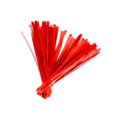 LACRE METALIZADO VERMELHO 11CMX4MM - 100UN