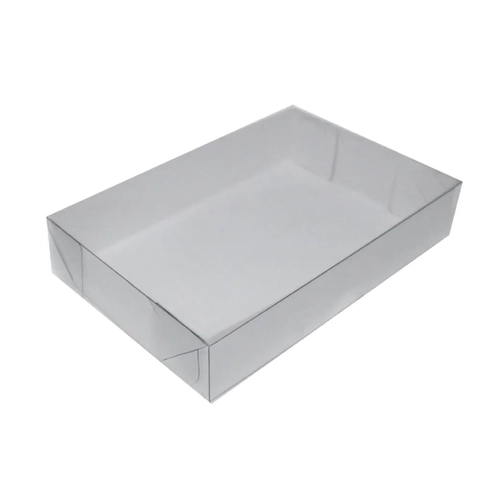 CAIXA DE PAPEL TRANSPARENTE RETANGULAR N02 13X8X3.5